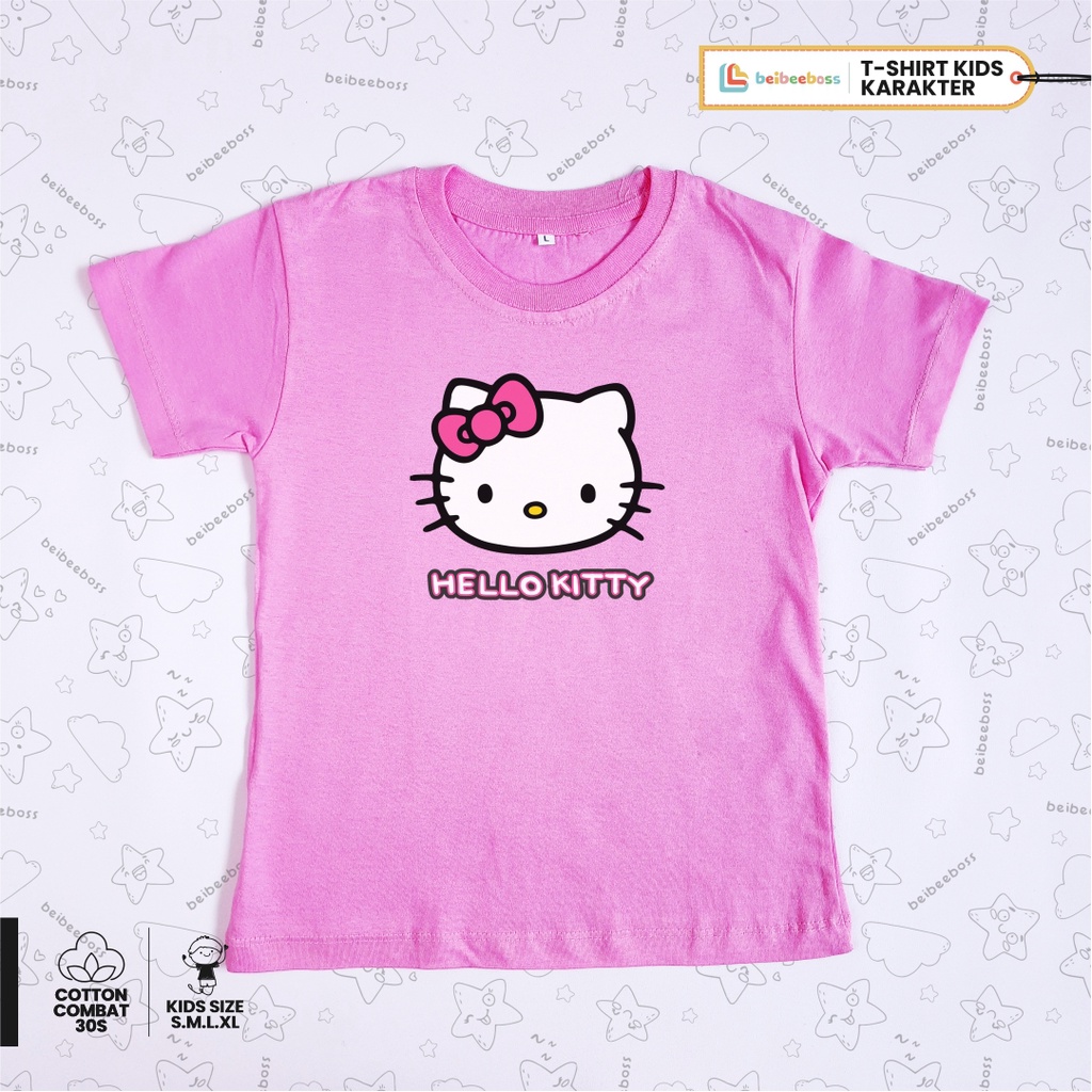 Kaos Anak Distro Lengan Pendek Combed 30s Laki Laki / Perempuan Oblong Usia 5-6tahun size L