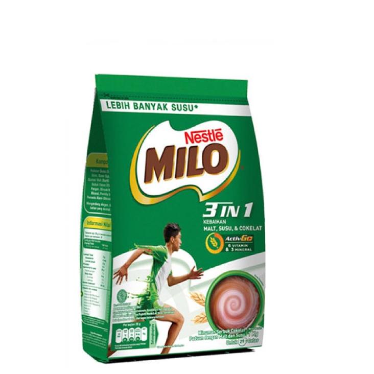 

Promosi Spesial Milo 3in1 Activ-Go Susu Coklat Pouch 1 kg