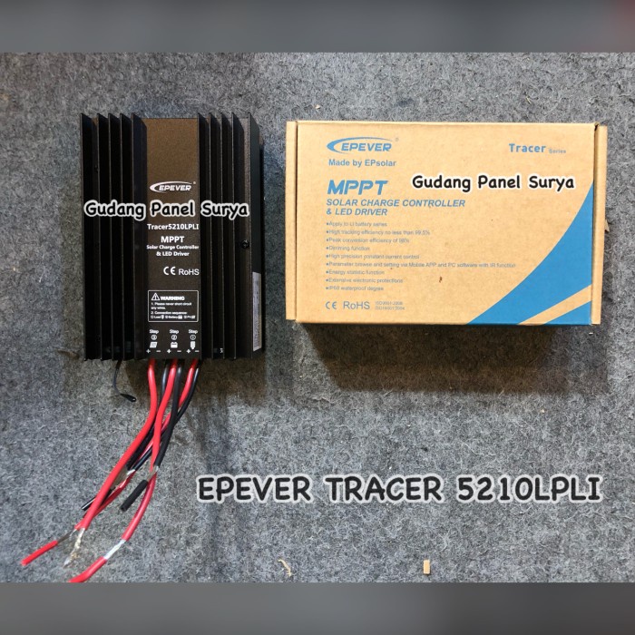 Terlaris Solar Charge Controller Scc Mppt 20A Epever Tracer 5210Lpli 5210 Lpli