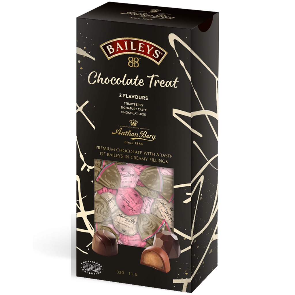 Coklat Anthon Berg X Baileys Chocolate Treat Dark 3 Flavours 330gram