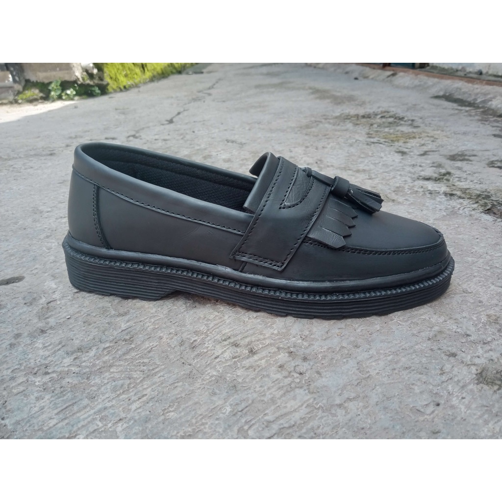 Aswild Raider - Sepatu Loafers Pria Kulit Formal Pria Casual