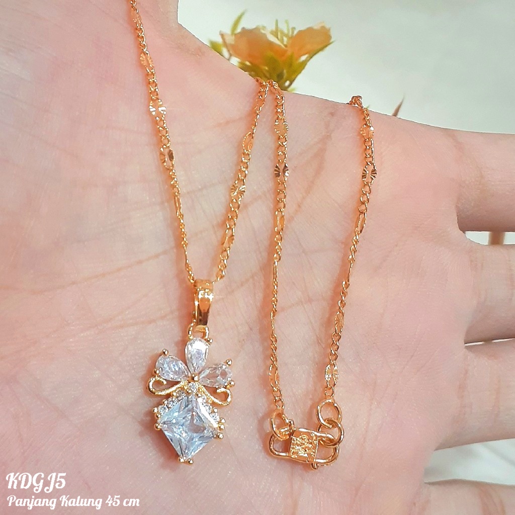 PGX Kalung Wanita Xuping Perhiasan Lapis Emas Aksesoris Fashion Premium - XD011