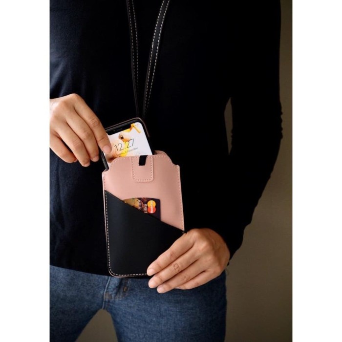 

Tempat Hand Phone/ Tempat Id Card Warna Pink Star Seller