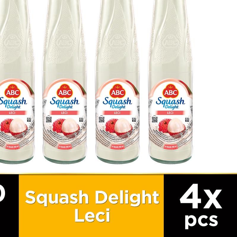 

☞ ABC Sirup Squash Delight Leci 450 ml - Multi Pack 4 pcs ✴