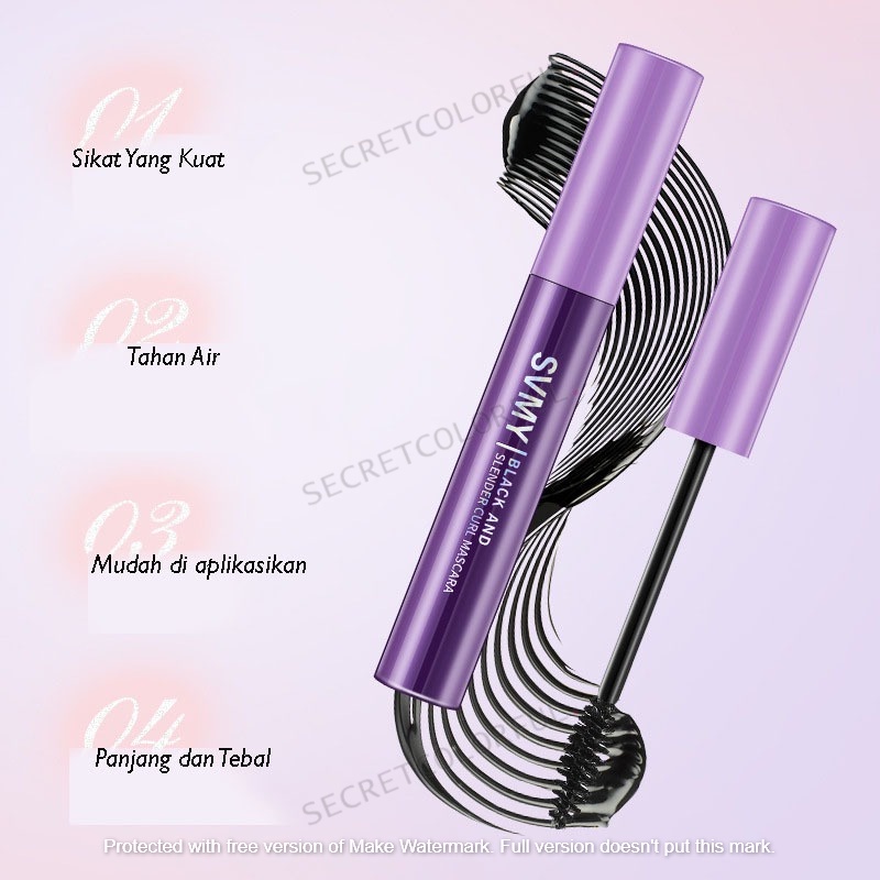 lameila SVMY Long Reference Maskara BLACK AND BLENDER CURL MASCARA~secretcolorful