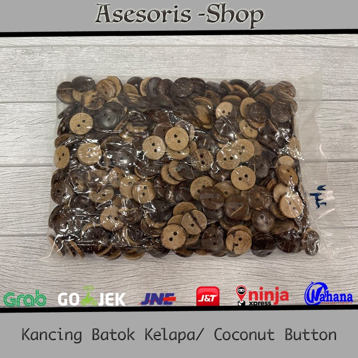 Terlaris Kancing Kancing Batok Kelapa Coconut Button Grosir Kancing Baju Batok