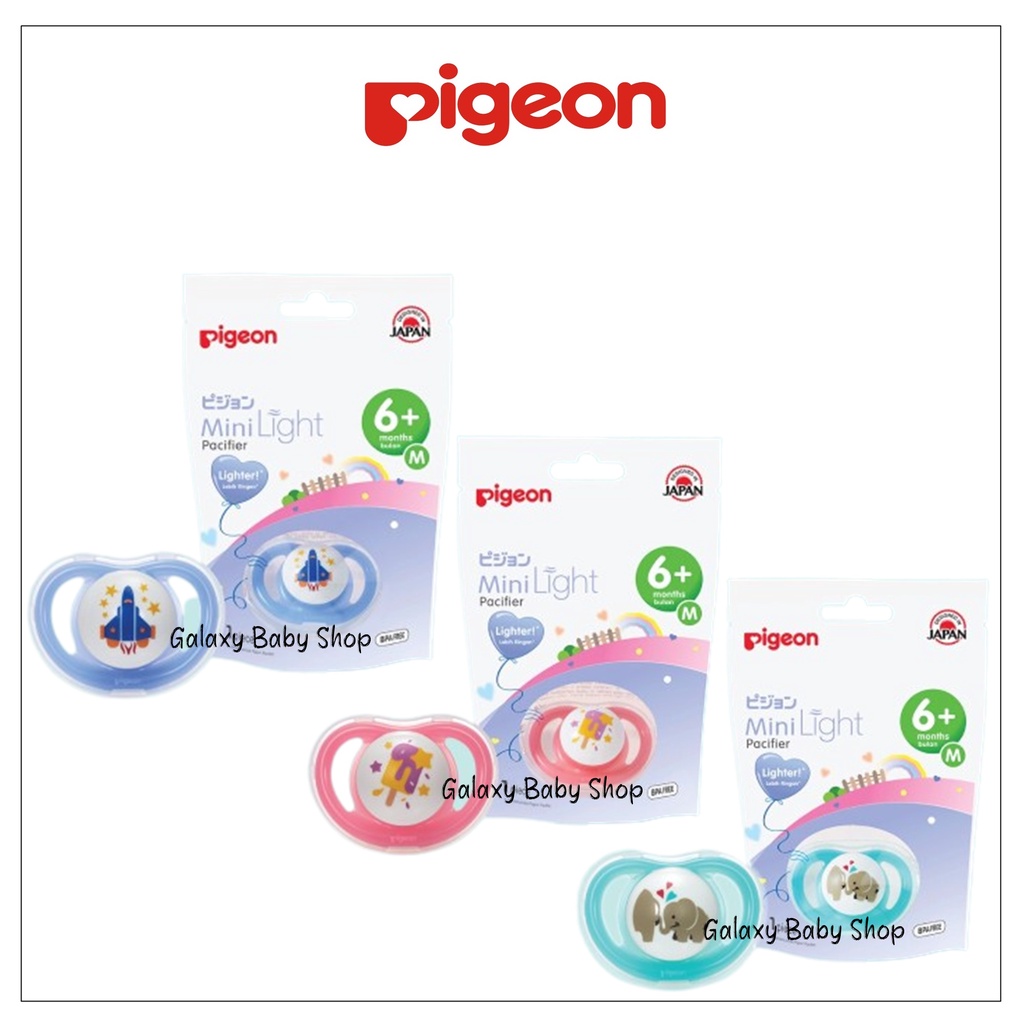 Pigeon Minilight Pacifier S M L Empeng Bayi