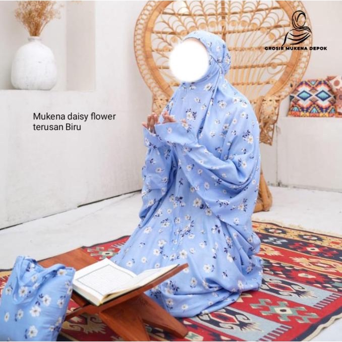 Mukena Terusan Bali Rayon Polos & Motif Jumbo