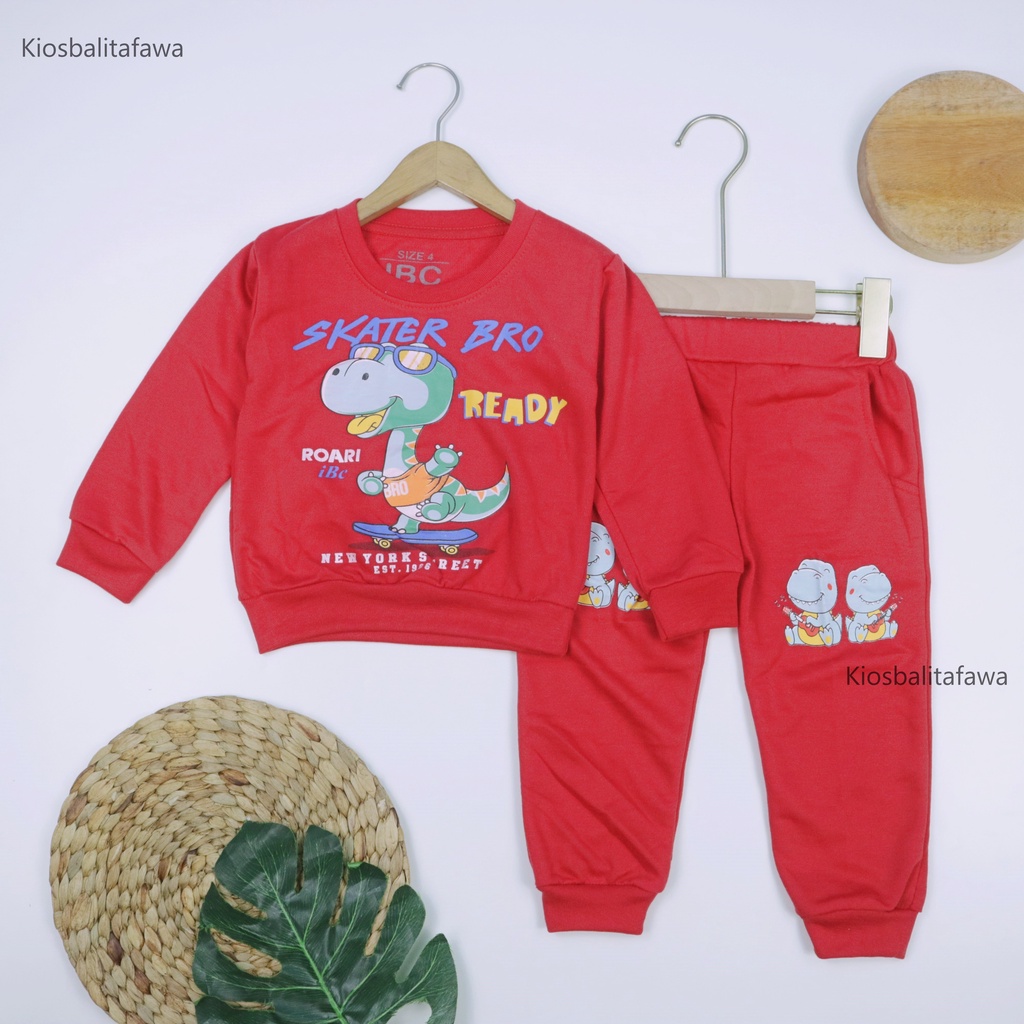 (EXPORT) Setelan Jojo Size 3-4 Tahun / Baju Tidur Premium Cotton Lengan Panjang Anak Laki Perempuan