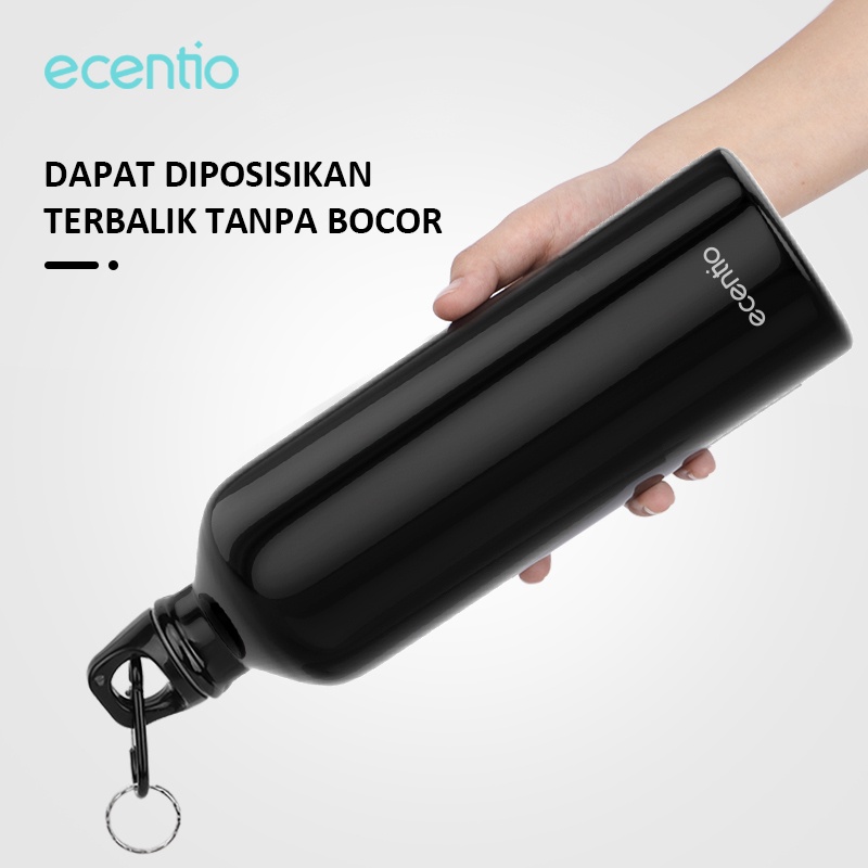 ecentio botol minum tumbler minum botol air aluminum portabel bottle anti tumpah bpa free sepeda