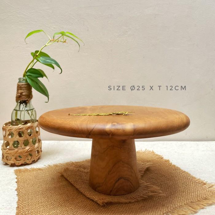 WOODEN CAKE STAND KAYU JATI