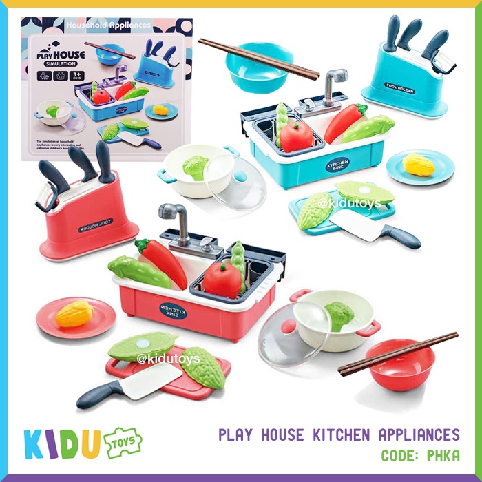 Mainan Cuci Piring Masakan Anak Perempuan Play House Kitchen Appliances Kidu Toys