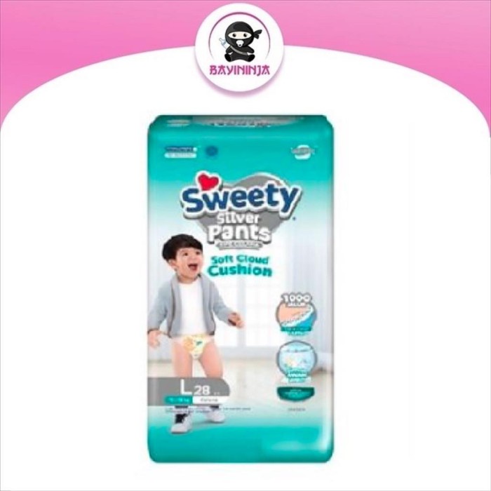 SWEETY SILVER PANTS POPOK CELANA L28 L 28