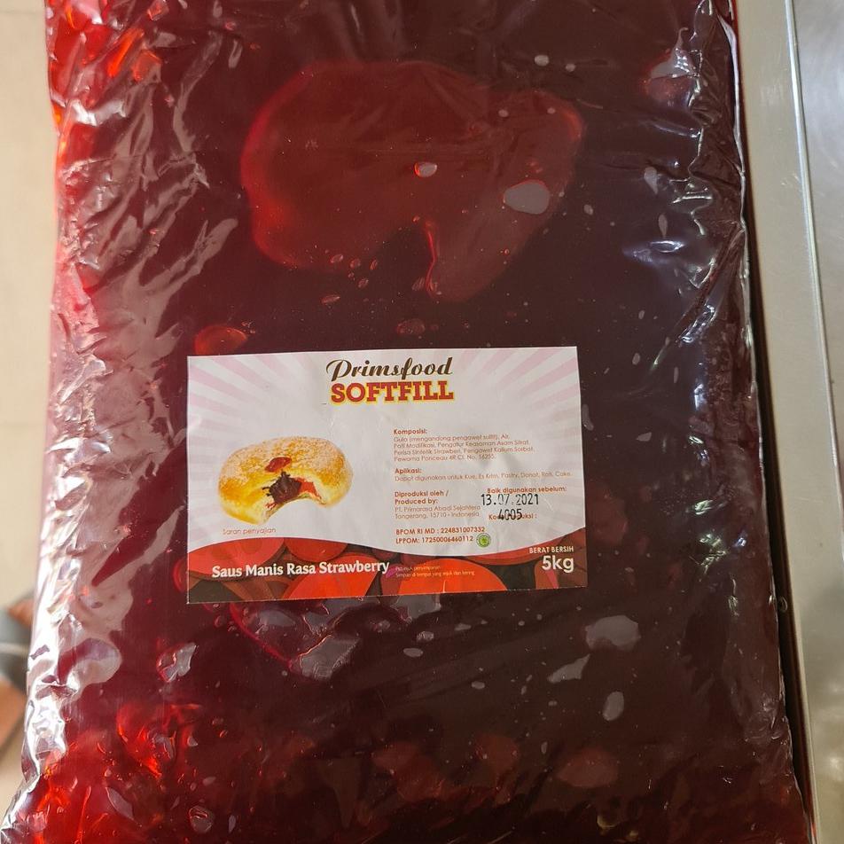 

➴ Selai Prims Food strawberry 5 KG / PRIMSFOOD stoberi softfill 5kg ☻