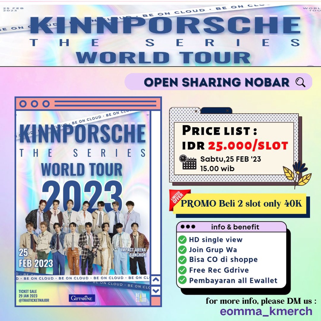 SHARING [NOBAR] KINNPORSCHE WORLD TOUR LIVE 2023