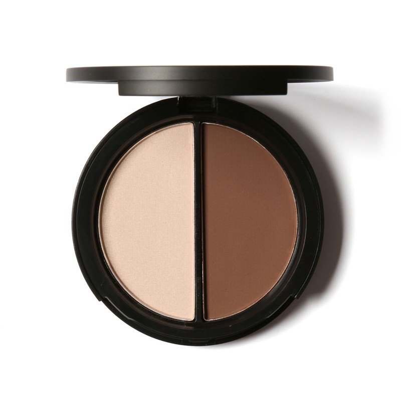 NIK - FOCALLURE Highlighter &amp; Bronzer Duo Highlight &amp; Contour Powder Palette FA05 BPOM ORIGINAL