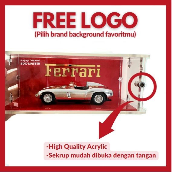 RAK HOTWHEELS AKRILIK ACRYLIC BOX DIECAST MINIATUR MOBIL MINIATUR TRUK