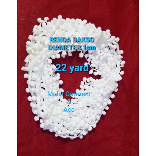 RENDA BASO BAHAN KATUN ISI 22 YARD