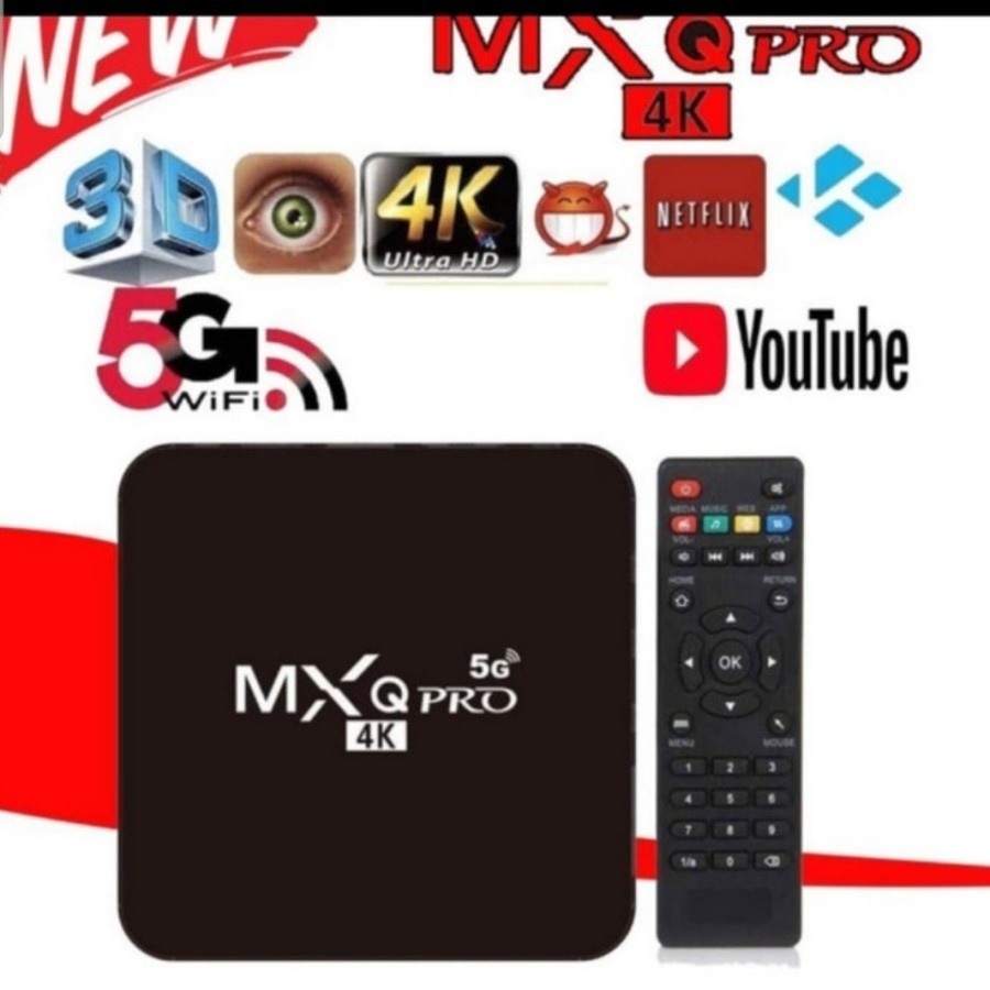 COD TV MXQ PRO 5G 4K FLECO Smart TV Box Android Ultra HD MXQ PRO 4K 5G