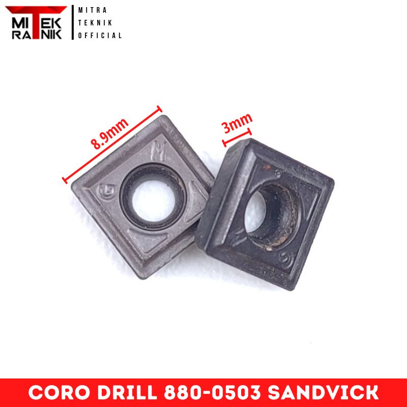 Insert Udrill 880 - 0503 Coro Drill Sandvick Milling Bor Insert Udrill
