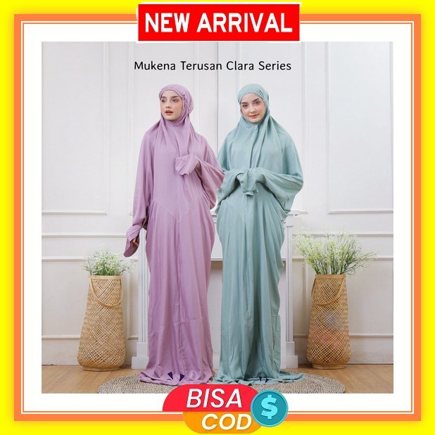 Mukena Terusan Dewasa/Mukena Terusan Putih Sutra Paris Bordil Millo Pusat Mukena Indonesia - Mukena 