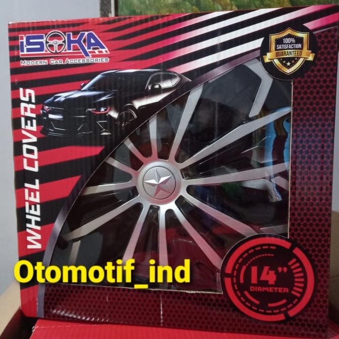 Tutup Dop Roda Tutup Velg Mobil Cover Dop Velg Mobil Ring 14 Isoka