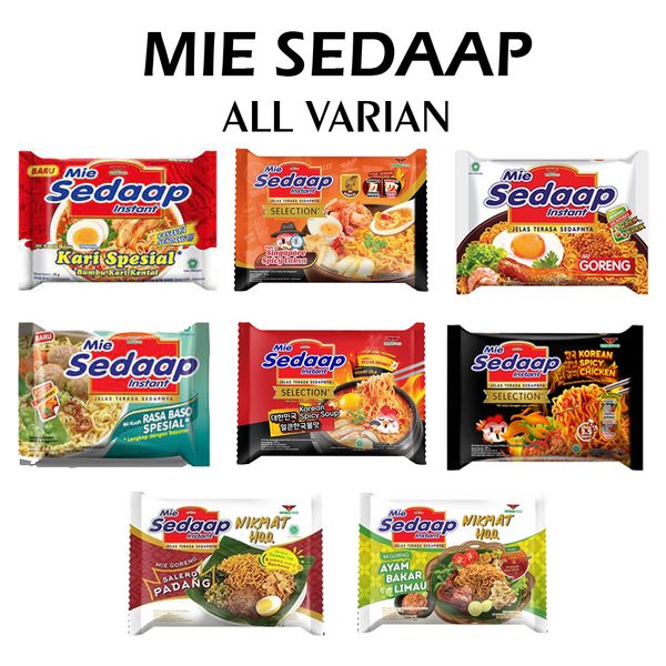 

MIE INSTAN SEDAP GORENG/SEDAP KUAH