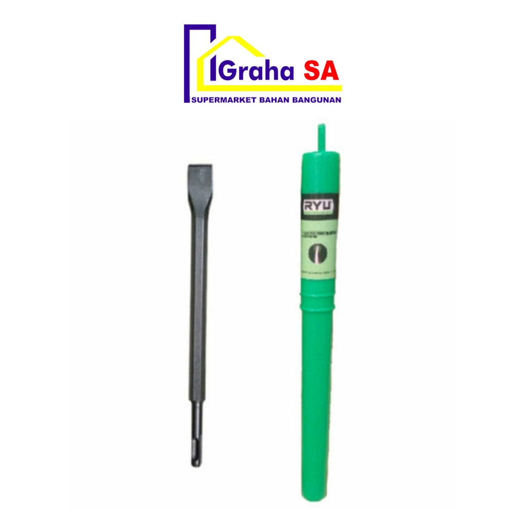 RYU (AC) HEXAGON FLAT CHISEL 25 X 17 X 280 MM