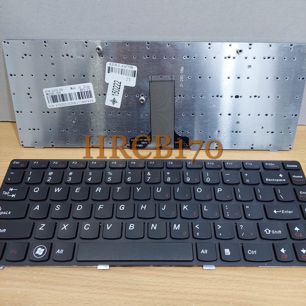 KEYBOARD LENOVO G470 G475 B470 B475 B490 V370 V470 Z470 HITAM -HRCB