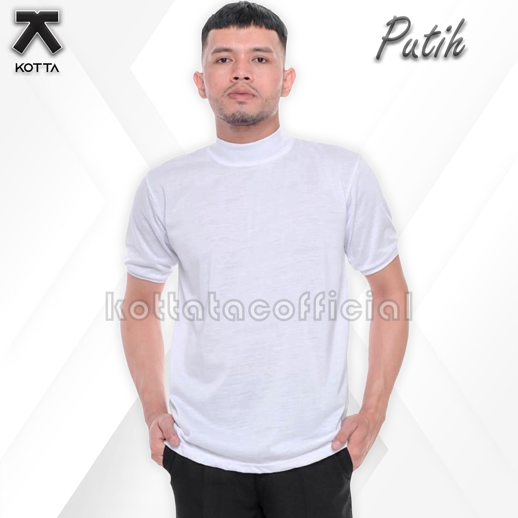 KAOS KERAH TINGGI LENGAN PENDEK - KAOS TURTLENECK - KAOS KERAH TINGGI UNISEX - BAJU KERAH TINGGI - KAOS KERAH KOREA - KAOS KERAH TINGGI LENGAN PAJANG