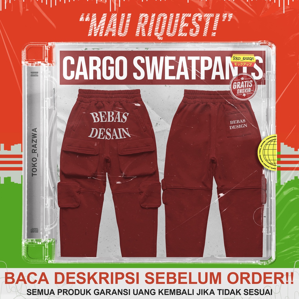 150223 - Cargo Sweatpants Mockup