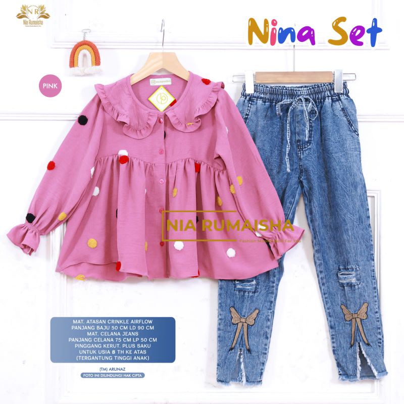 Nina Set Kids Original Berlabel Nia Rumaisha