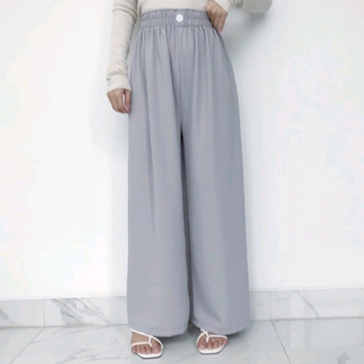 Celana Kulot Crinkle Airflow Highwaist Wanita Loose Cullote Pant / KULOT CRINKLE KANCING / kulot crinkle / kulot crinkle airflow / kulot kringkel / celana crincle / kulot crincle /celana kulot crincle