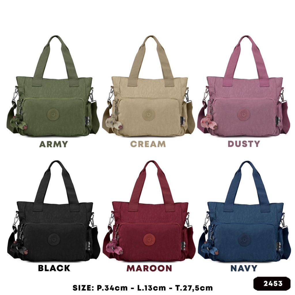 TAS SELEMPANG WANITA TAS KP 2453 TAS HAND BAG WANITA TAS NYLON WANITA IMPORT BEST SELLER TERBARU BISA BAYAR DITEMPAT.!!!!