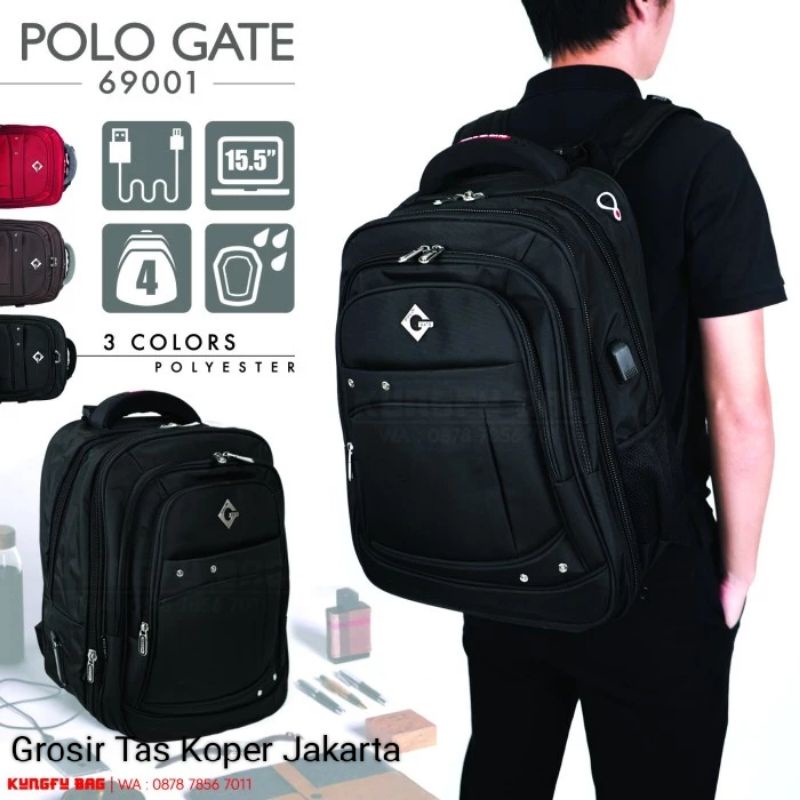 POLO GATE - Tas Ransel Laptop Polo Gate Import / Tas ransel pria wanita/tas Ransel Import