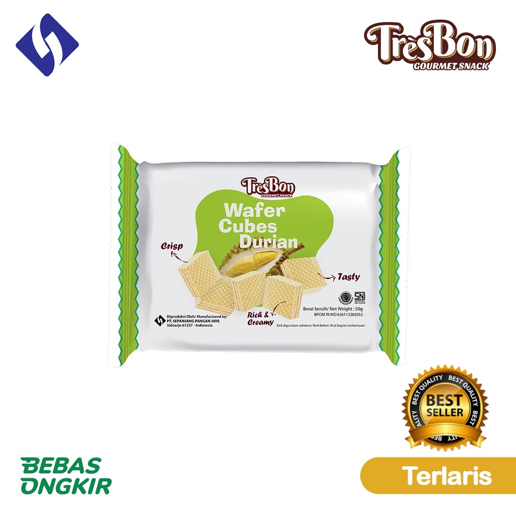 

Tresbon Wafer Brick Durian, Mangga 45gr