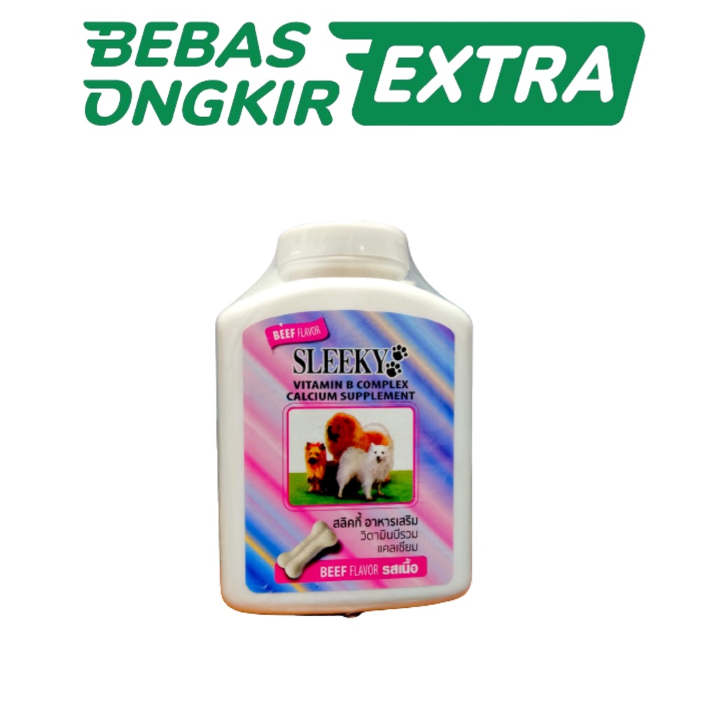 Sleki Sleeky Kalsium Ayam Vitamin B Kompleks Kalek Tulang Ayam
