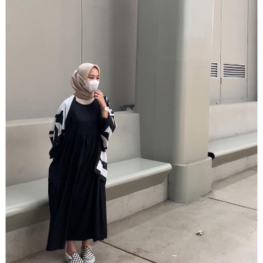 ZOE DRESS / DRESS FUCHIA / DRESS WANITA / DRESS TWILL / BAJU WANITA MIDI DRESS BISA COD