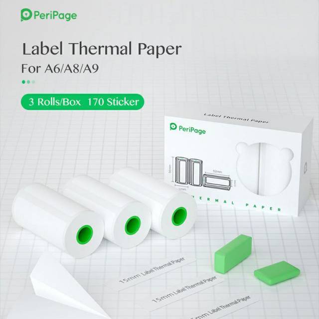 

Peripage Label Sticker White Thermal A6 15mm 30mm