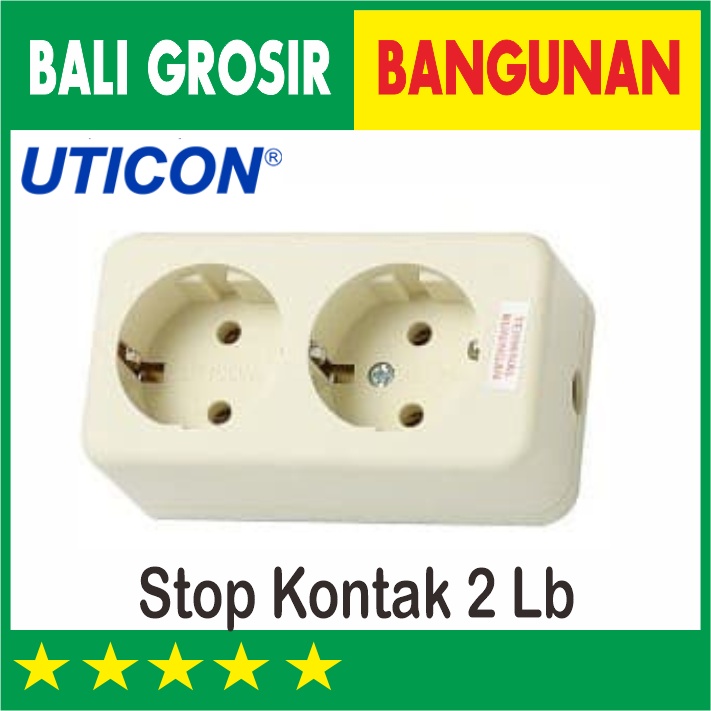 UTICON STOP KONTAK 2 LUBANG