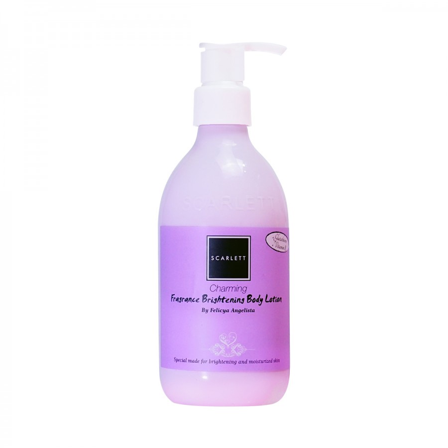SCARLETT Whitening Fragrance Brightening Body Lotion Charming Indonesia / 300ml / By Felicya Angelis