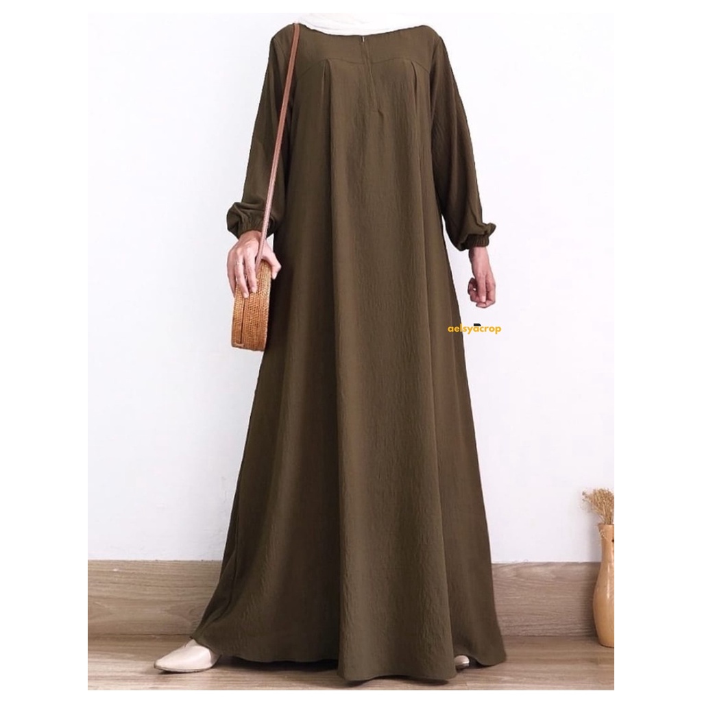 Fashion Muslim | Gamis Syari Crincle Airflow | Tamara Dress | Maura Dress
