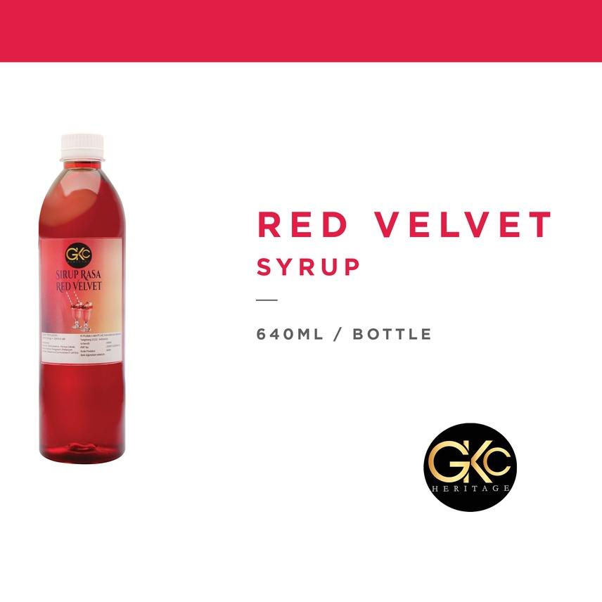 

◊ Sirup Red Velvet / Redvelvet Syrup Minuman GKC Heritage 640 ml (Import Quality) ♪