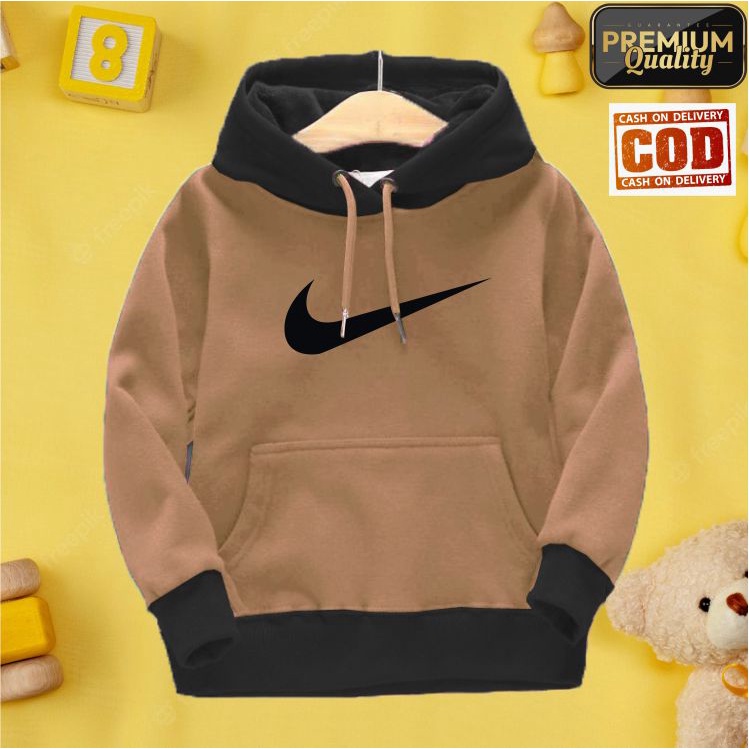 NIKEE Jaket Distro Sweater Hoodie anak Laki-laki perempuan LOGO BORDIR FLEECE TEBAL