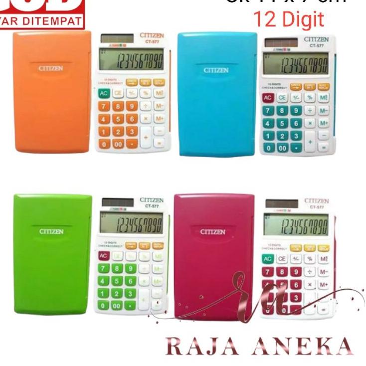 

Suplier1st KALKULATOR CITIZEN CT 577 KALKULATOR 12 DIGIT - WARNA WARNI CITIZEN POCKET SAKU CHECK CORRECT 2 WAY
