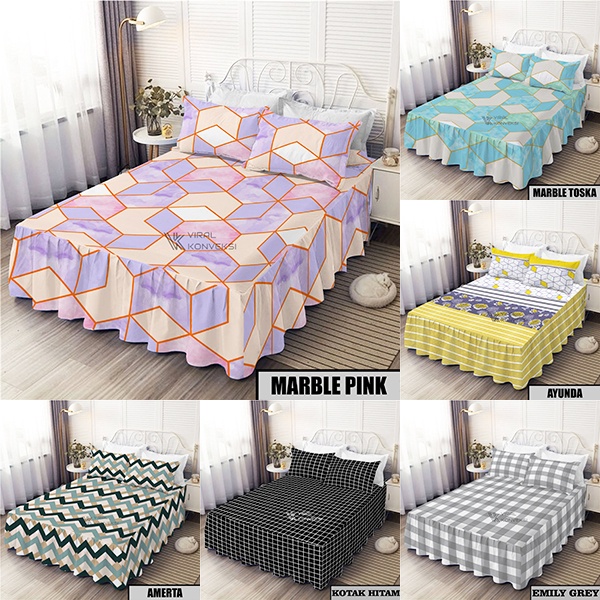 Sprei Rumbai Homemade 180x200 160x200 King Queen Model Rempel