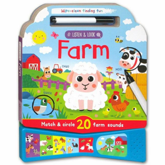 

Sound Book Suara Hewan Buku Aktivitas Search Find Listen & Look Farm