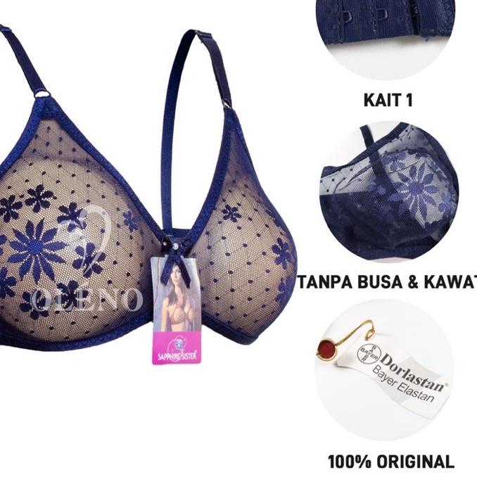 ✻ Bh sister balon bh balon original transparan kait 1 bahan halus asli 100% ✩