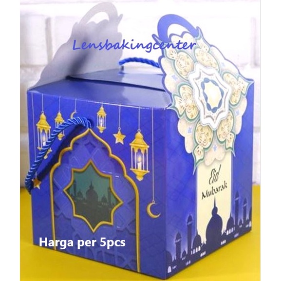 

Dus / Box / Kotak Lebaran / Idul Fitri Kue Kue Kering / Cookies 2 Toples Hasana