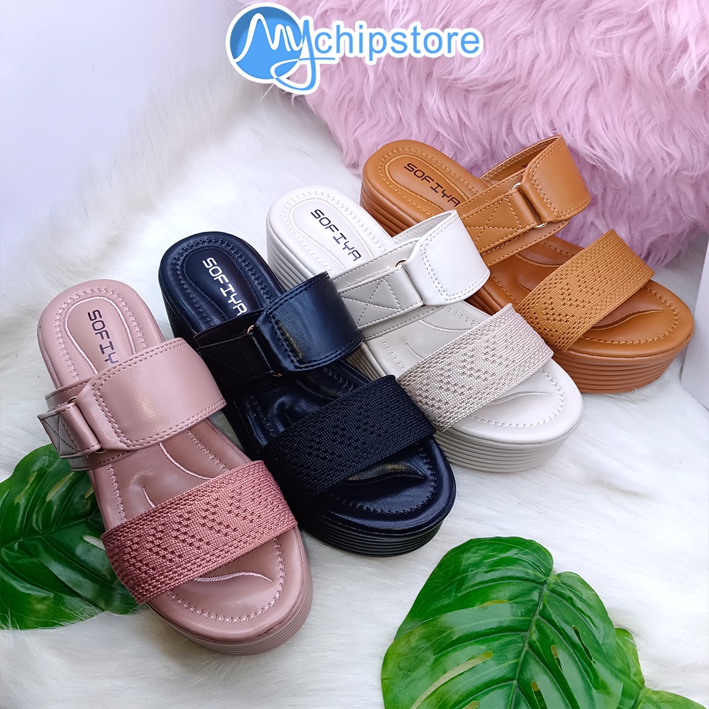 Sandal Wedges Wanita Import SOFIYA 7988-23